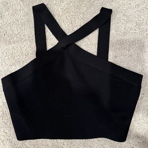 BCBGMaxAzria Black Crop Top NEW